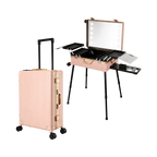 Aluminum Makeup Trolley - Pink