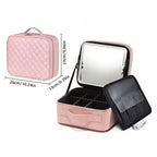 Makeup & Cosmetic Travel Box With LED Mirror [Small]