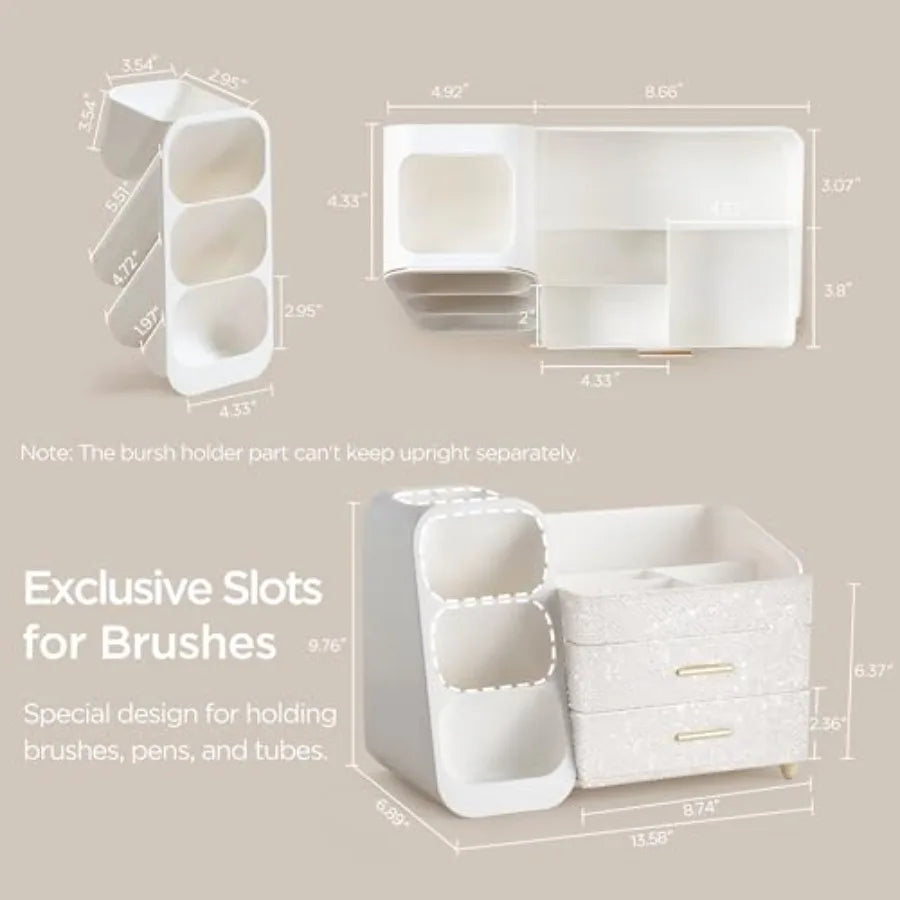 Large Capacity Makeup Organizer for Vanity