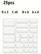Acrylic Drawer Organizer - 25 Pcs