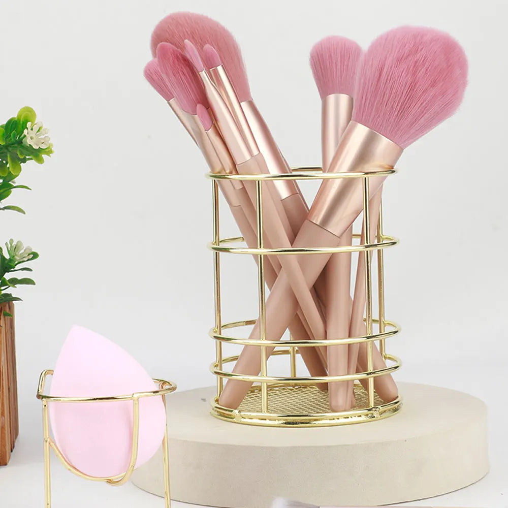 Metal Makeup brushes, Pencils, & Lipsticks storage Box