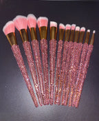 Diamond studded Makeup Brushes