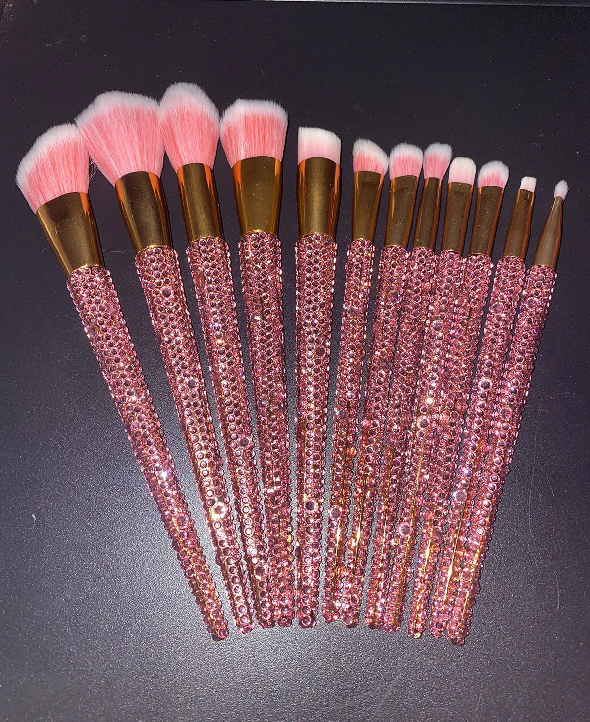 Diamond studded Makeup Brushes