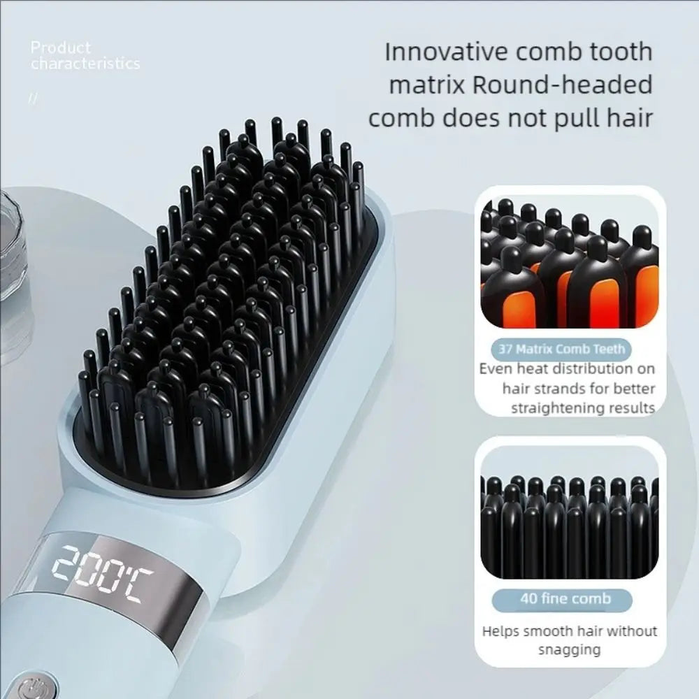 Wireless Hair Straightener Comb