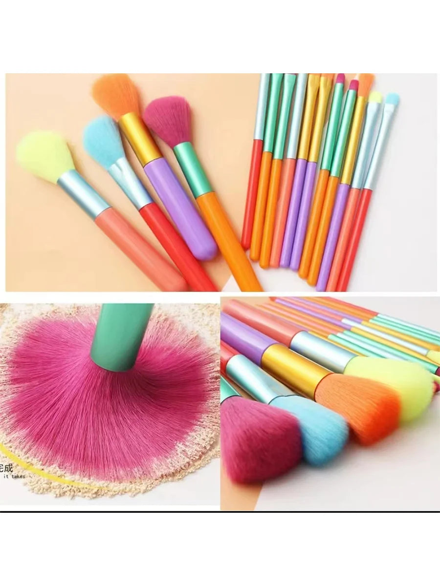 Rainbow Makeup Brush Set