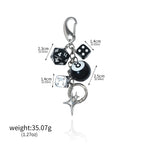 Billiard Ball Shape Bag Keychain