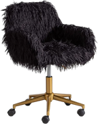 Faux Fur Vanity Chair