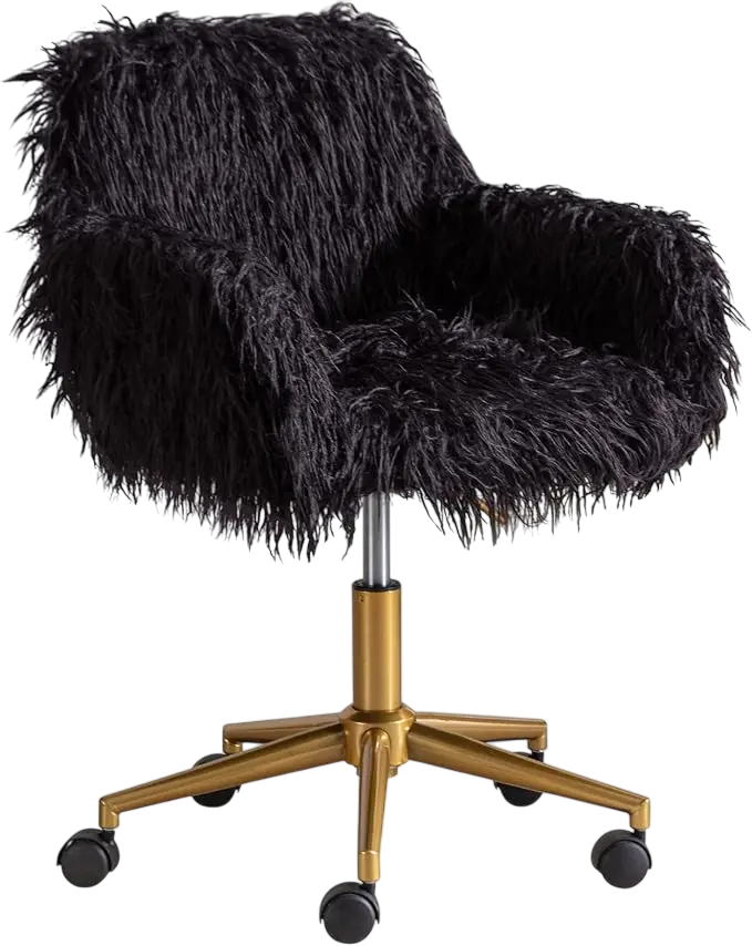 Faux Fur Vanity Chair