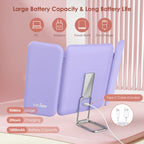 Portable Trifold Led Makeup Mirror with 1X 3X 7X Magnification