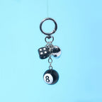 Billiard Ball Shape Bag Keychain