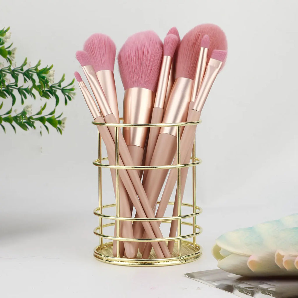 Metal Makeup brushes, Pencils, & Lipsticks storage Box