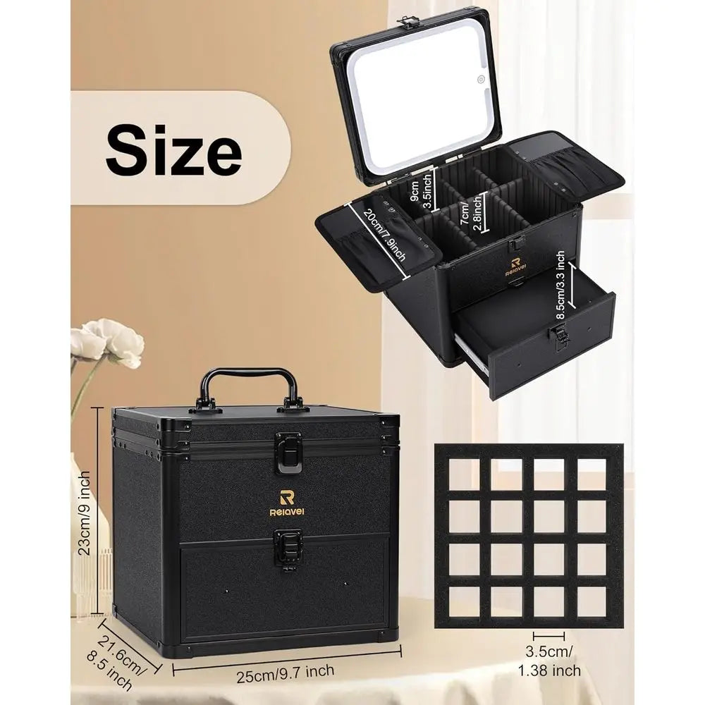 Dual Layer Makeup Case
