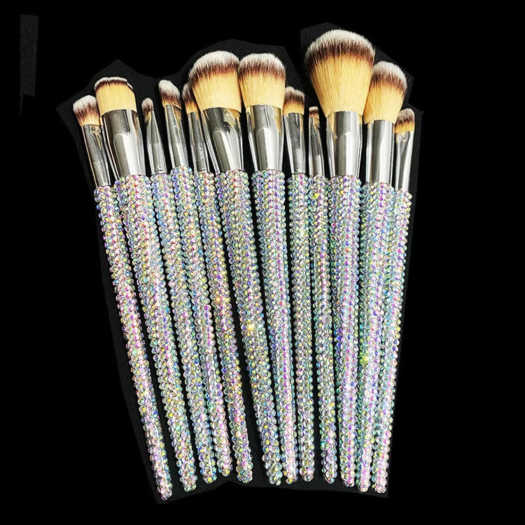 Diamond studded Makeup Brushes
