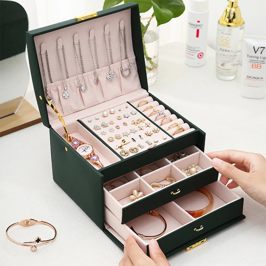 Three Layer Jewelry Box suitable for all kinds of jewelry storage