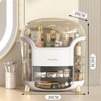 Large Capacity Crystal Makeup Organizers - White