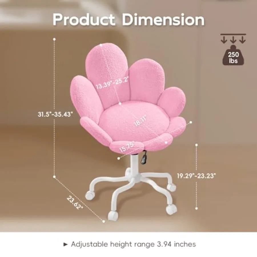 Daisy Flower Design Chair - Pink