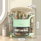 Large Capacity Crystal Makeup Organizers - Mint Green
