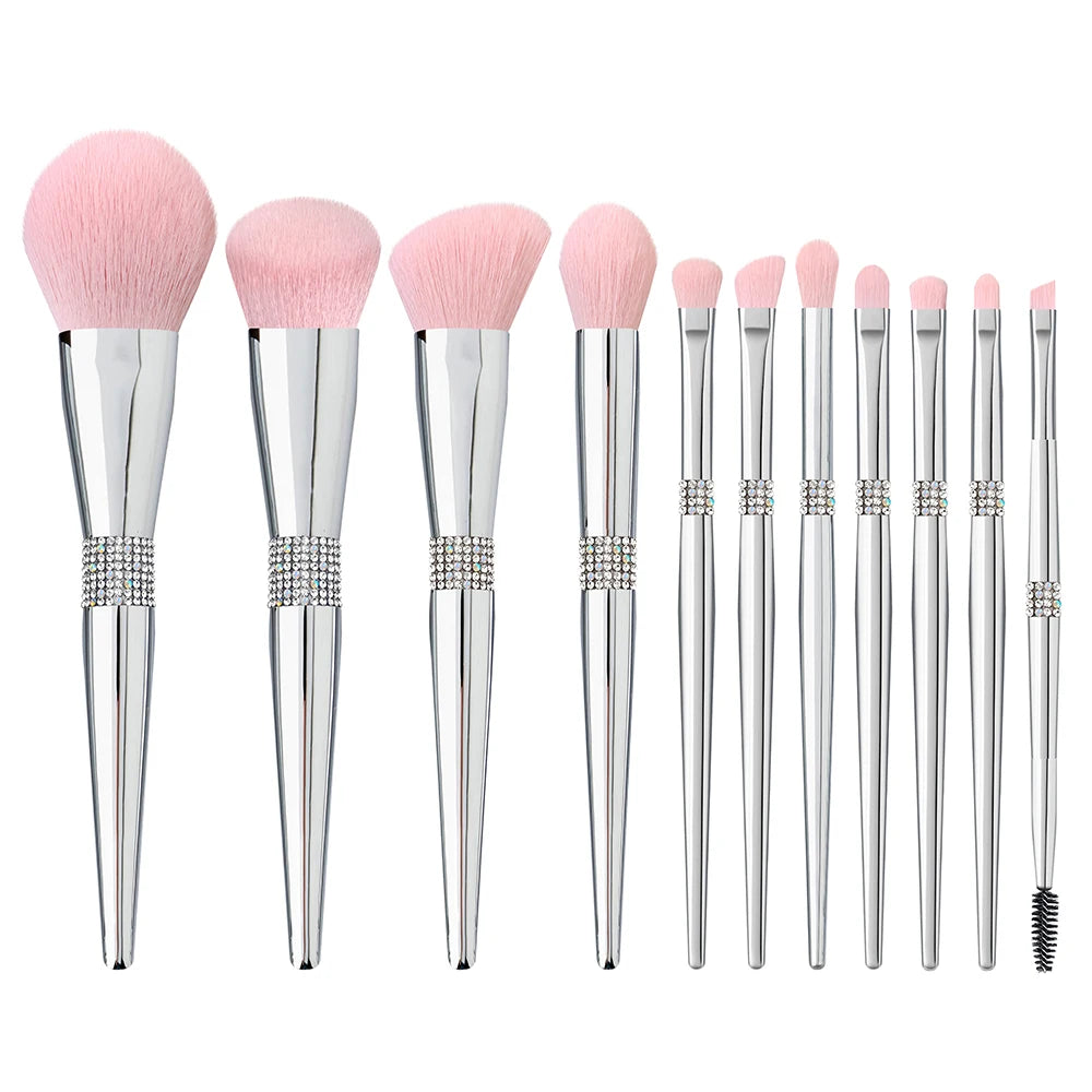 Diamond Makeup Brushes Set