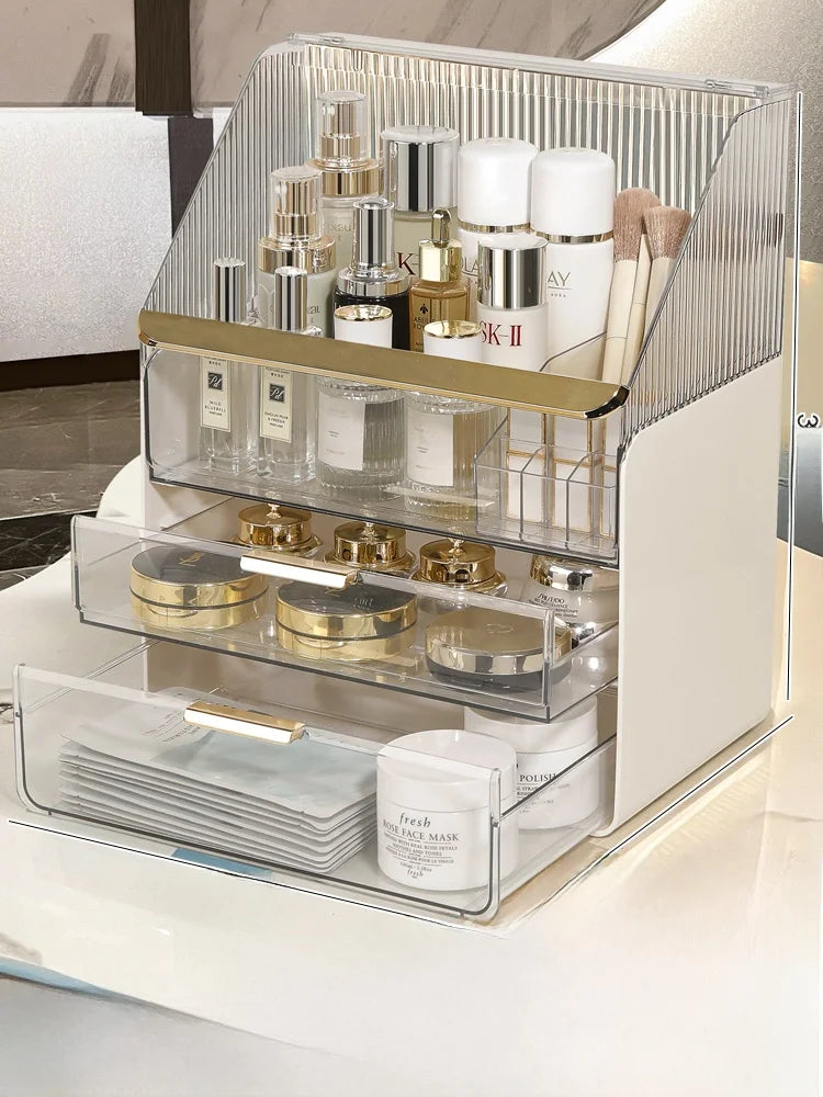 Luxury Dustproof Desktop Large Cosmetic & Makeup Organizer