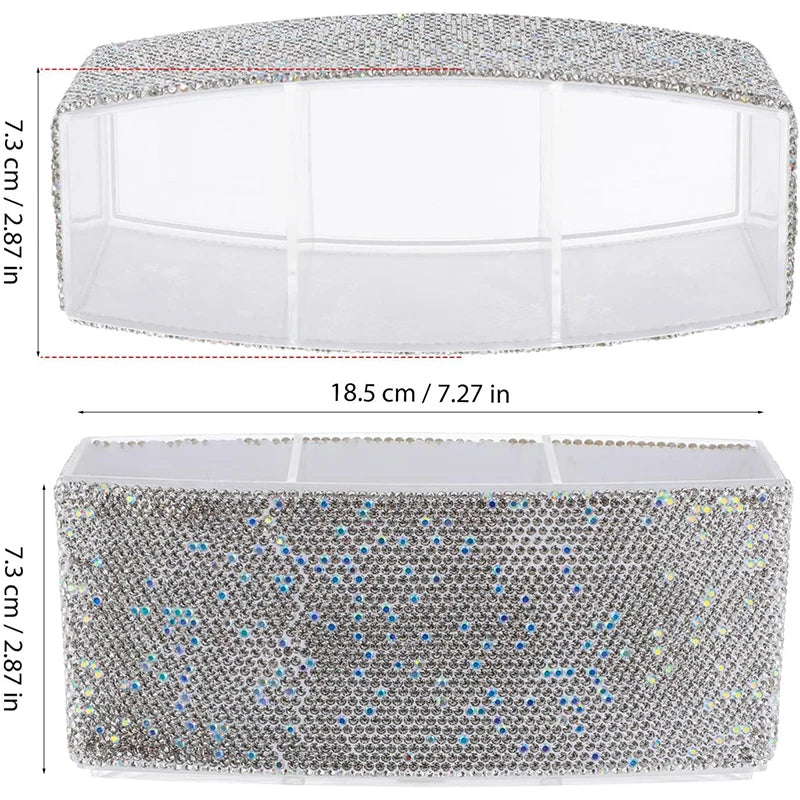 Bling Diamond Makeup Brushes Storage