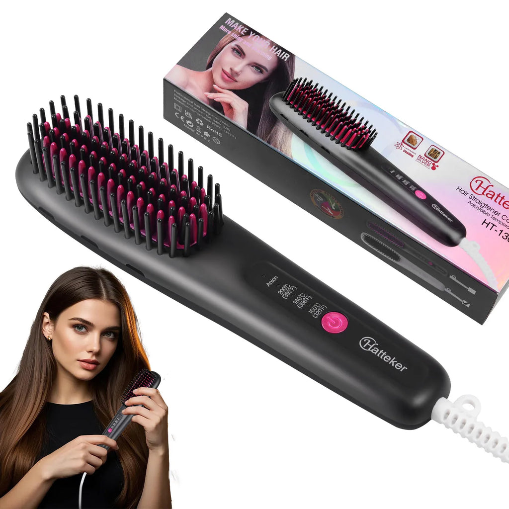 Portable Hair Straightening Brush
