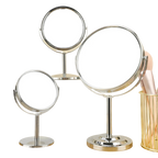 Double Side Standing Makeup Mirror With 2x Magnification [3/4/5 Inches]