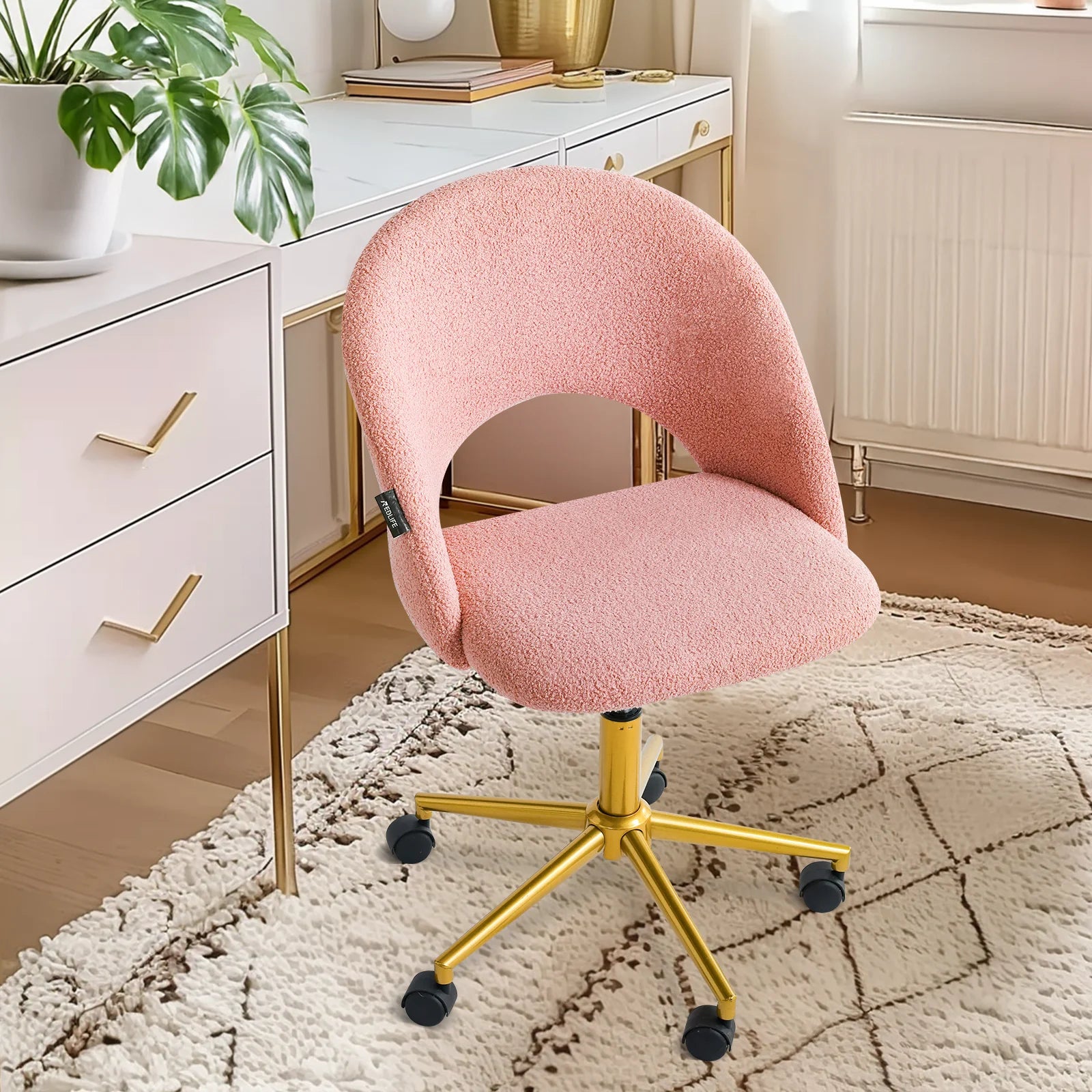 Makeup Vanity Desk  Adjustable Swivel Chair