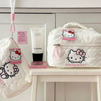 Hello Kitty Large Capacity Makeup & Cosmetic Pouch with Double Zipper for Girls