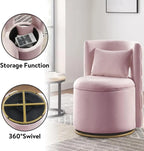 360° Swivel Barrel Chair - Pink