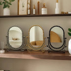 Luxury European Style Vertical Dressing Mirror with Gold Frame