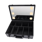 Large Makeup & cosmetic Storage Case With LED Mirror