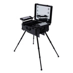 Professional Makeup & Cosmetic Aluminum Trolley with LED Lights