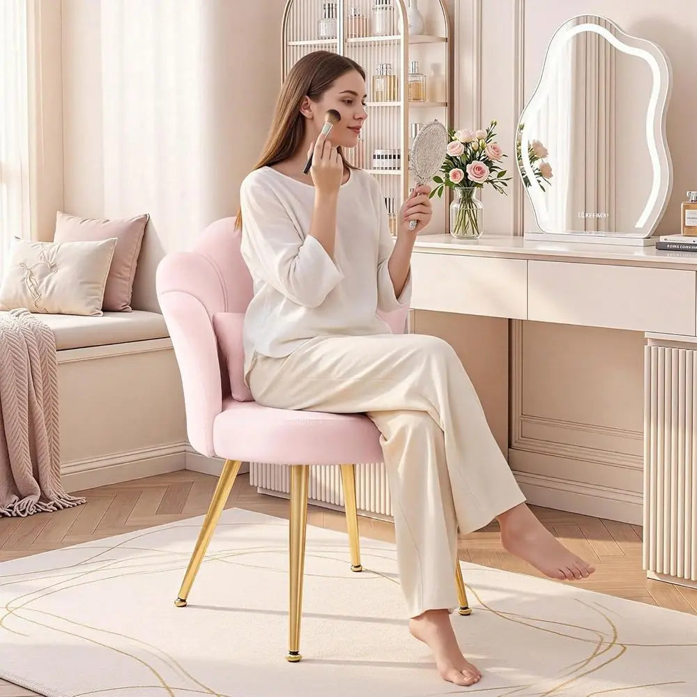 Petal Vanity Chair with Backrest