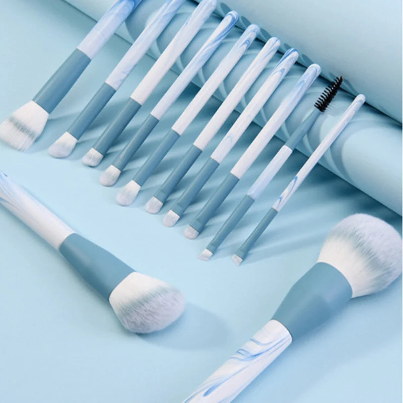 Synthetic Fiber Bristle Makeup Brushes Set