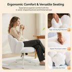 Petal Shape Vanity Chair With Star Pillow