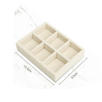 Luxury Velvet Drawer Organizer Tray [Beige]