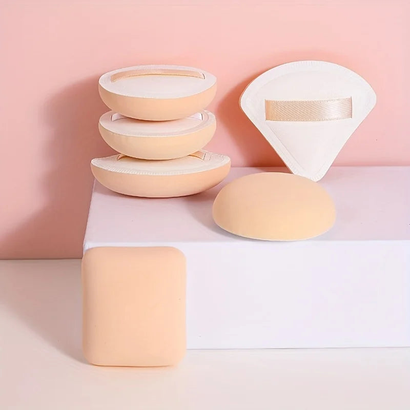Triangle Shaped Makeup Powder Puff [5pcs]
