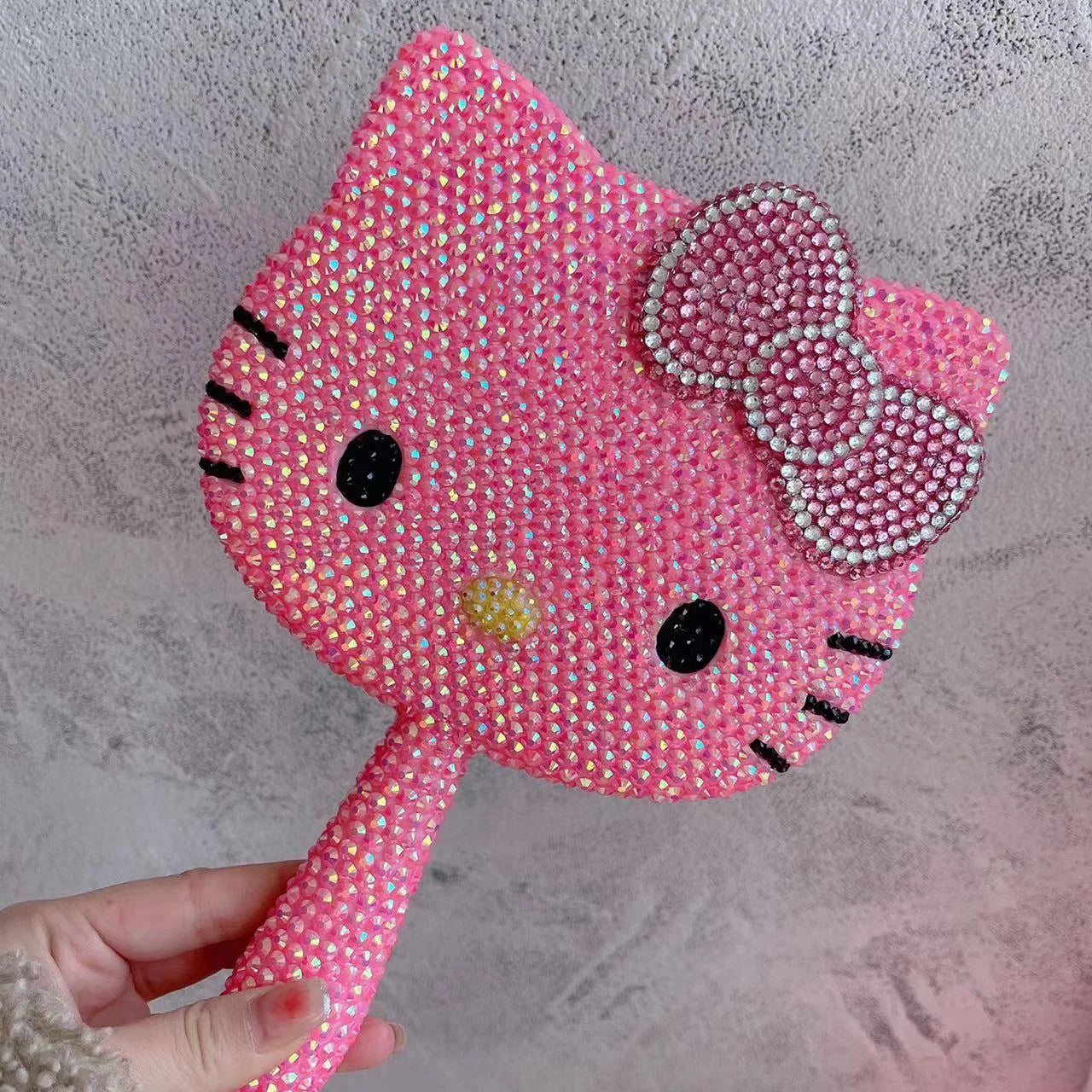 Hello Kitty Rhinestones Embedded Mirror