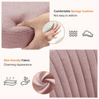 Armless Vanity Swivel Chair with Modern Fabric