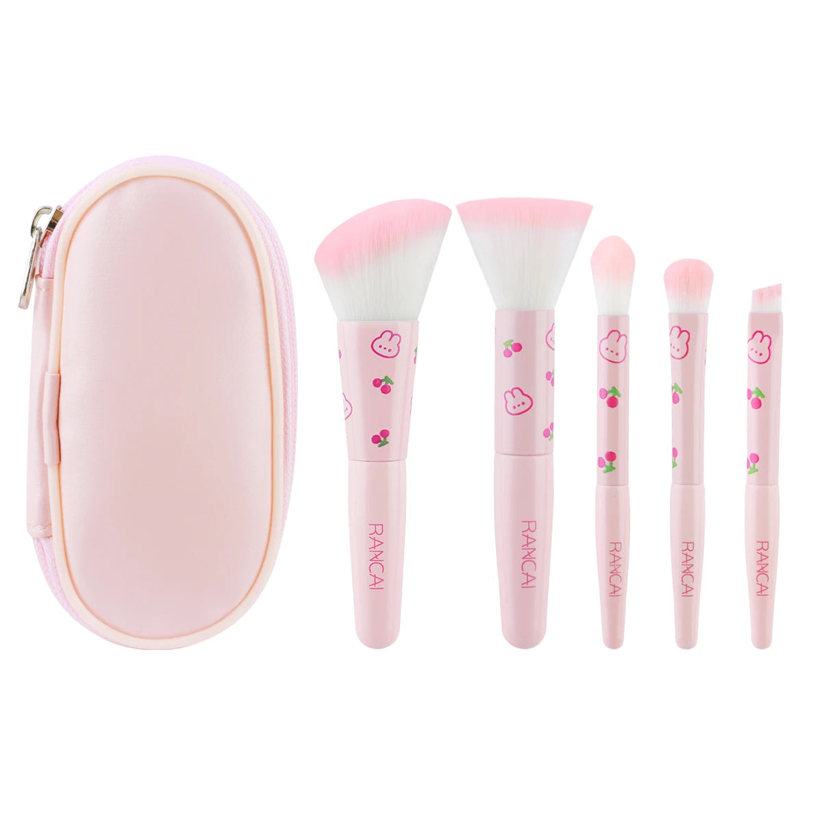 Premium Makeup Mini Brush Set With Pouch [5Pcs]