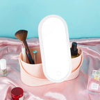 Makeup Organizer Box with LED Mirror