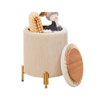 Rounded Ottoman Vanity Stool