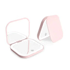 Compact Mini Folding Cosmetic Mirror with LED Lights & Magnifying