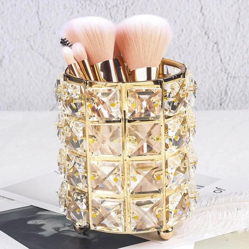 Crystal Makeup Brushes, pencils and Lipsticks Organizer & Holder