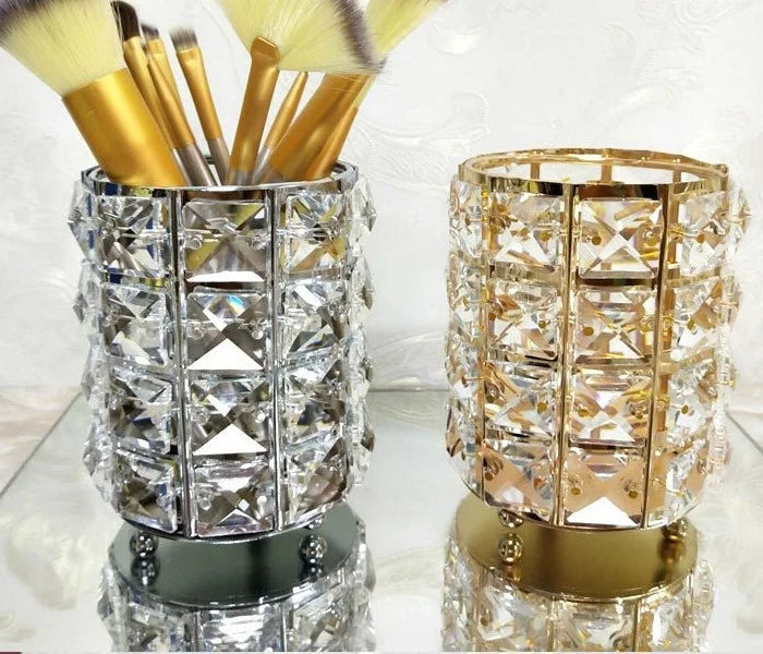 Crystal Makeup Brushes, pencils and Lipsticks Organizer & Holder