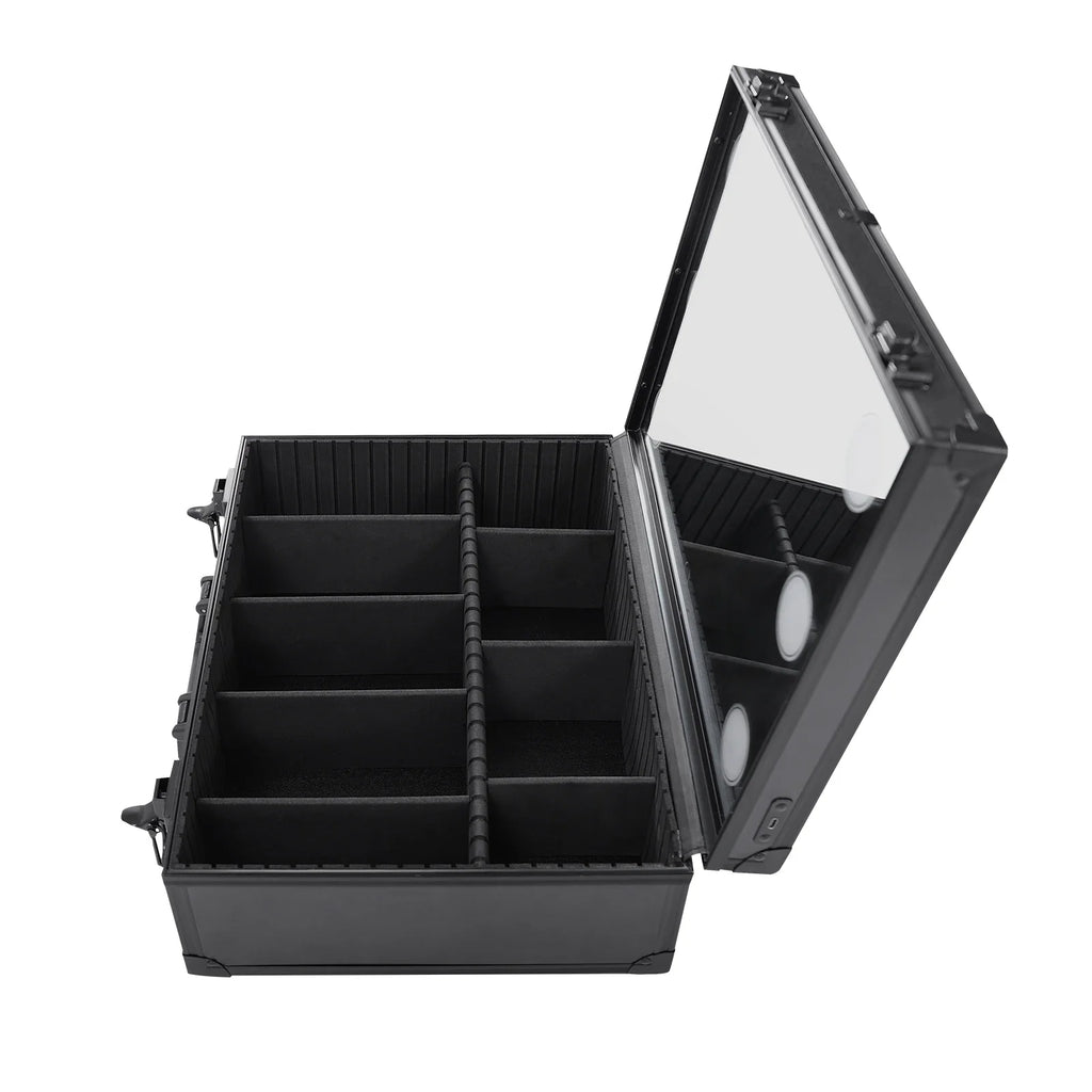 Large Makeup & cosmetic Storage Case With LED Mirror