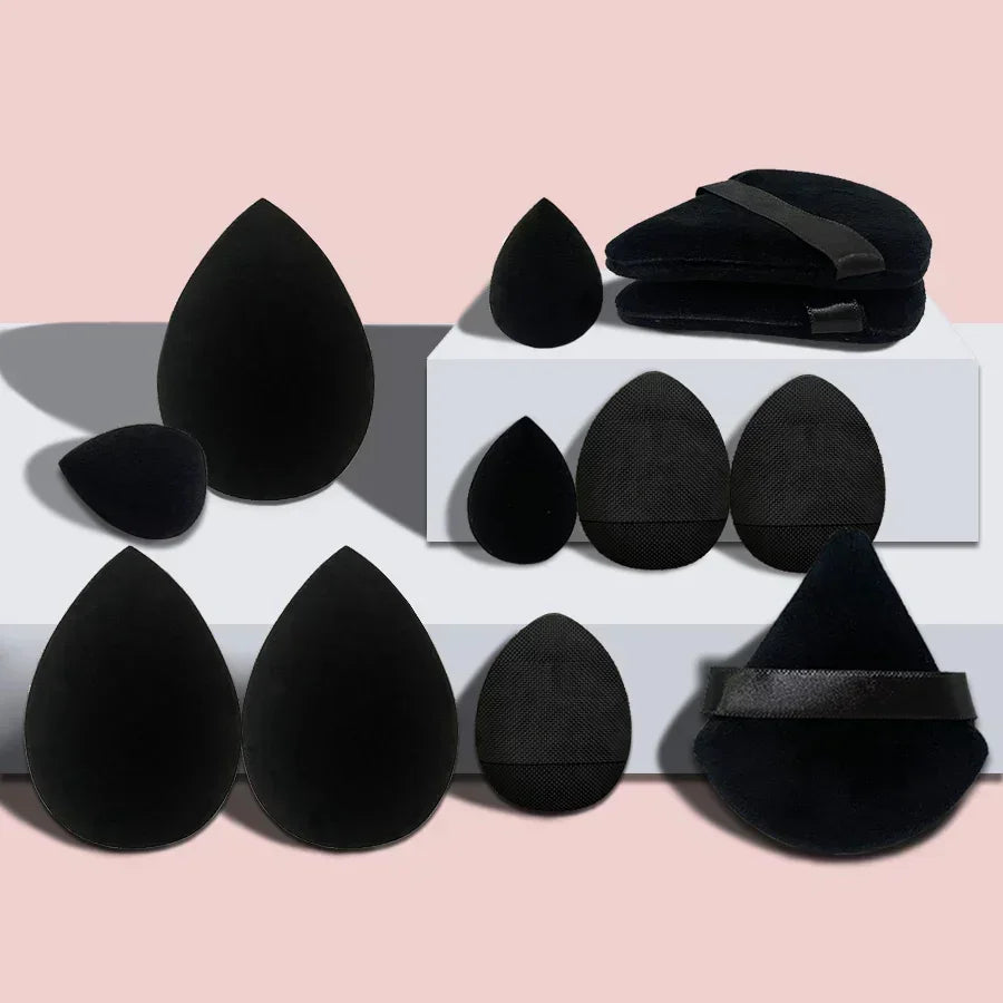 Velvet Triangle Powder Puff [12Pcs]