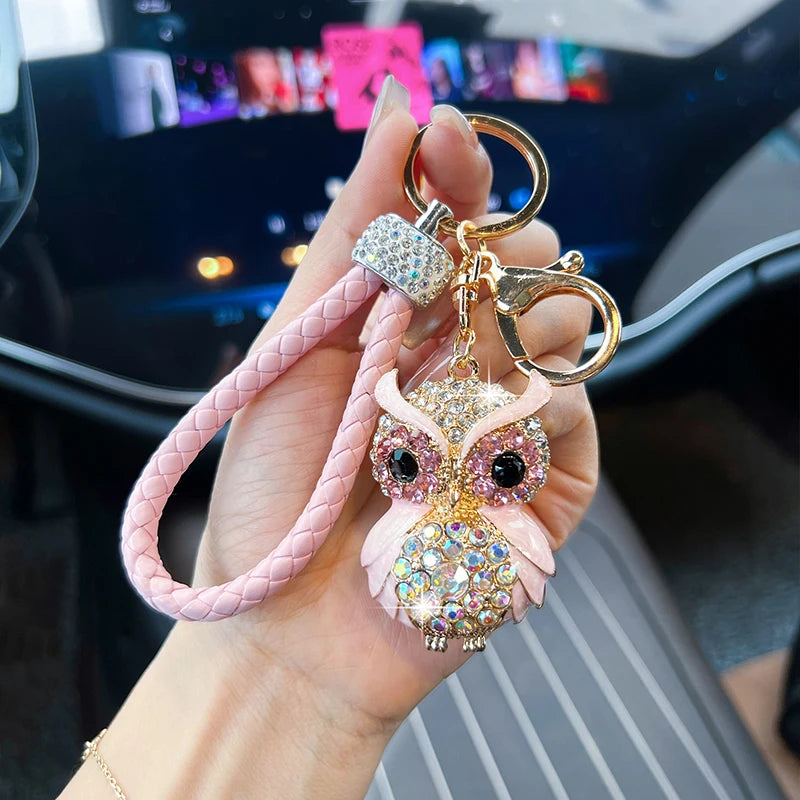 Owl Shaped Keychain For Purse & Backpack