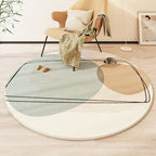 Modern Round Vanity Desk Carpet