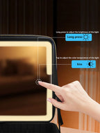 Travel Makeup Bag with Vanity Mirror [Large]